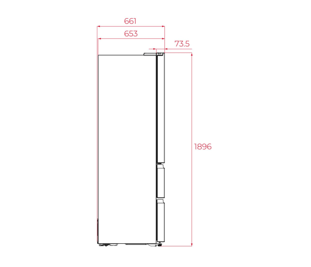 Lodówka Teka RFD 77825 GBK EU French Door No Frost 189,8cm Czarne Szkło 516L - 1525991 - zdjęcie 11